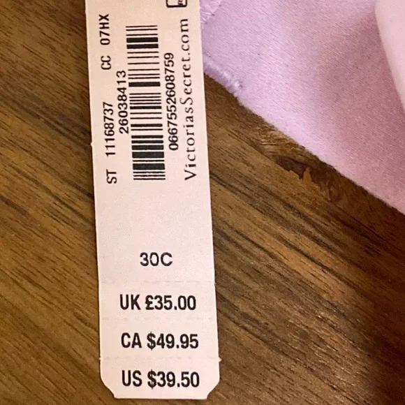 Victoria’s Secret The T-Shirt Lightly Lined Demi Bra | 30C | Orchid Bouquet 07HX - Picture 12 of 13